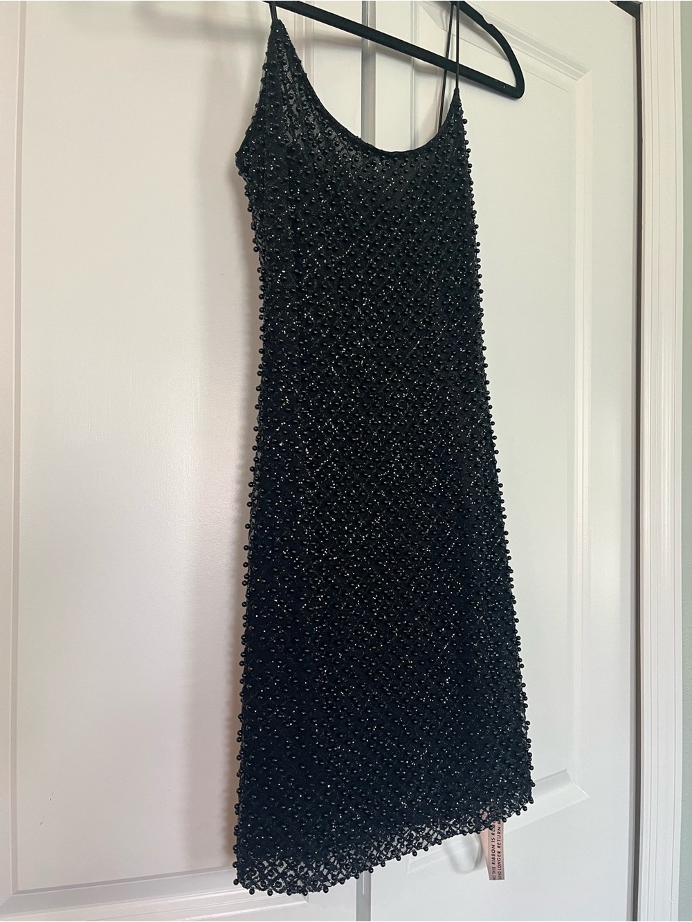 Oh Polly Black Beaded Dress- NWT - Picture 7 of 10